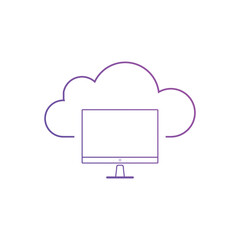 Cloud computing icon Vector illustration. Cloud computing symbol for SEO, Website and mobile apps