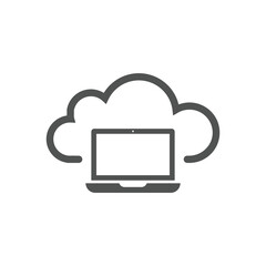 Cloud computing icon Vector illustration. Cloud computing symbol for SEO, Website and mobile apps