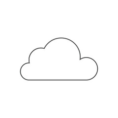 Cloud line icon Vector illustration. Cloud symbol for SEO, Website and mobile apps