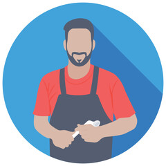 Technician Flat Colored Icon