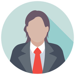 Businessman Flat Colored Icon