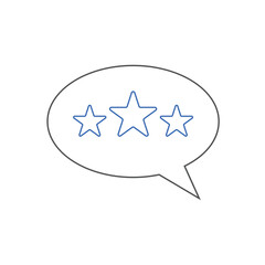 Feedback or Customer review icons Vector illustration. Customer 5 star review sign symbol for SEO, web and mobile apps