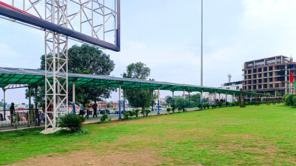 Beautiful landscape view of shri Mata Vaishno Devi Katra Railway Station in India