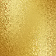 Gold foil texture background with metallic reflection