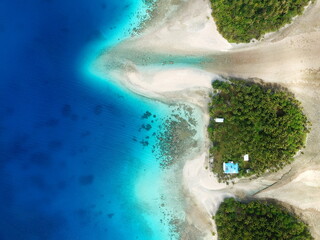 Bikendrik island resort in Majuro, Marshall islands - obrazy, fototapety, plakaty