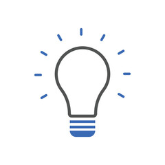 Creative idea icon vector illustrations. for SEO and websites. Light bulb, Solution, lamp icon