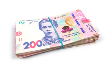 pack of 200 hryvnias