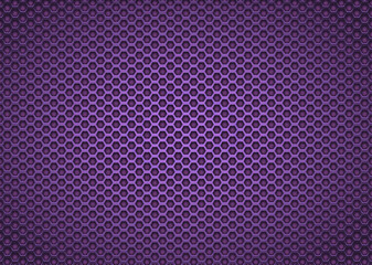 Purple mesh grill background.Hexagon shape