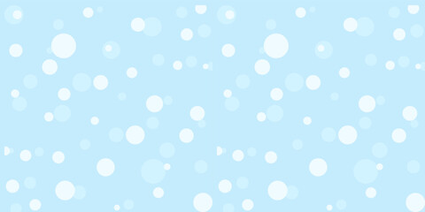 Blue background with transparent bubbles. design for banners, posters, packages, etc. vector illustration. snowfall abstract background