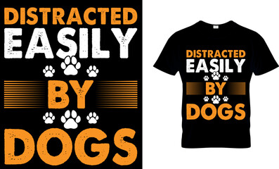 Dog lover vector and graphics t-shirt design. 
Perfect for print items and bags, posters, and cards. it is isolated on black background.
