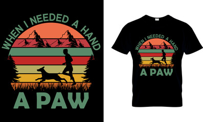 Dog lover vector and graphics t-shirt design. 
Perfect for print items and bags, posters, and cards. it is isolated on black background.
