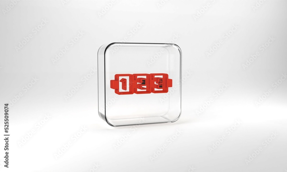 Poster red education logic game for preschool kids icon isolated on grey background. kids activity sheet. c