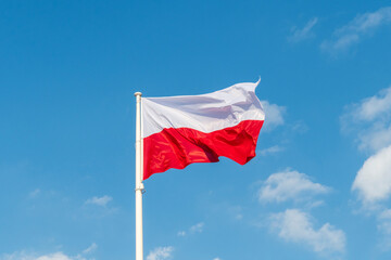 Naklejka na ściany i meble Flag of Poland