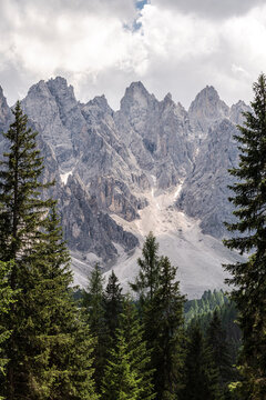 Spectacular view of the Dolomites from Val Pusteria
