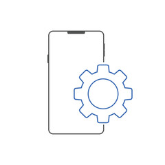 Mobile SEO icons. Vector illustration