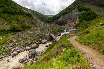 Naklejka na ściany i meble View of Caucasus mountains
