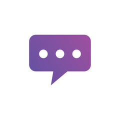 Online chat icons. Used for e-commerce, SEO and web design gradient color