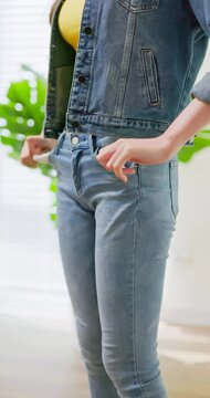 woman shopping at store