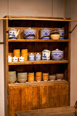Cutlery rack and cutlery arrangement in traditional Chinese restaurant