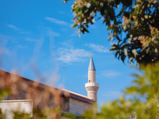 travel to turkey, old town Kaleci. district street view, in Antalya. popualr resort city for tourists.