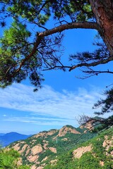climb to the mountains. Korean mountains. Bukhansan National Park. Hiking. Jokduribong.