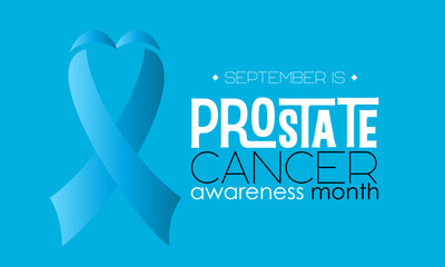 Vector illustration design concept of prostate cancer awareness month observed on every september.
