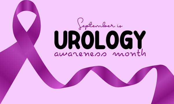 Vector illustration design concept of urology awareness month observed on every september.
