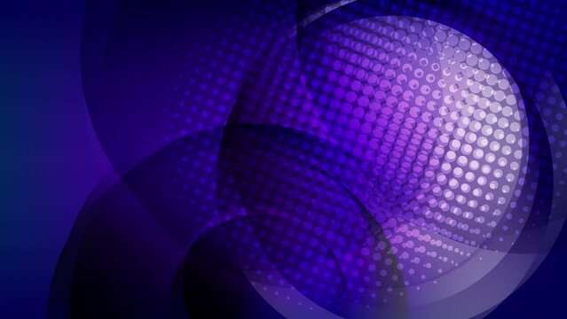 Abstract dark blue circle creative motion background. Video animation Ultra HD 4k footage.