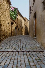 Púbol, village in the municipality of La Pera, in the county of Baix Empordà, in the province of...