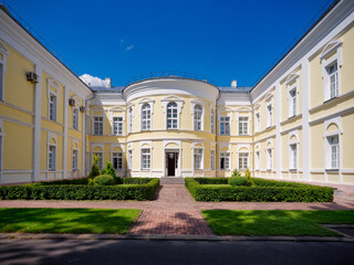 Fototapeta na wymiar Mogilev, BELARUS - August 6, 2022: PALACE OF PRINCE POTEMKIN IN KRICHEV