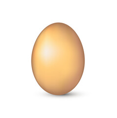 golden egg isolated on white