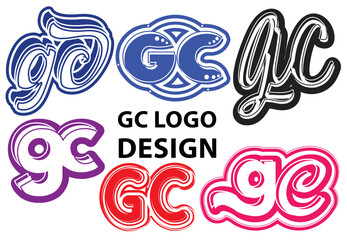 Letter GC logo and icon design template