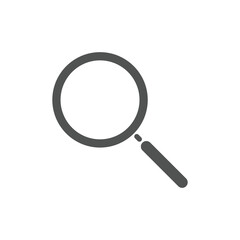 Magnifying glass or Search icon. Magnifier glass sign