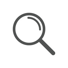 Magnifying glass or Search icon. Magnifier glass sign