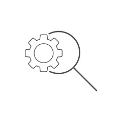 Search optimization line icon