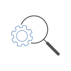 Search optimization line icon