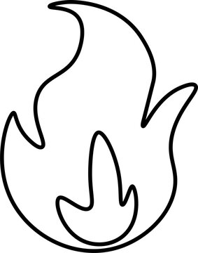 fire design illustration isolated on transparent background