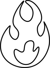 fire vector design illustration isolated on transparent background