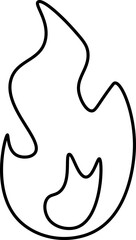 fire vector design illustration isolated on transparent background