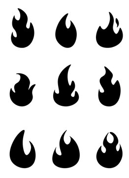 fire vector design illustration isolated on white background