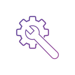 technical support icon Vector illustration. Tech support for SEO, Website and mobile apps gradient