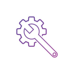 technical support icon Vector illustration. Tech support for SEO, Website and mobile apps gradient