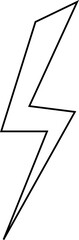 lighting bolt vector design illustration isolated on transparent background
