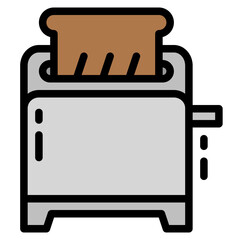 toaster line icon