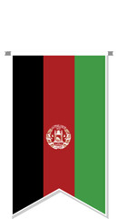 Afghanistan flag in soccer pennant.