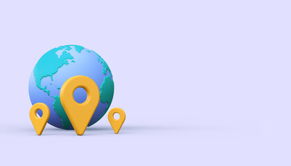 Time to travel.  Platen land with a pin. 3d render