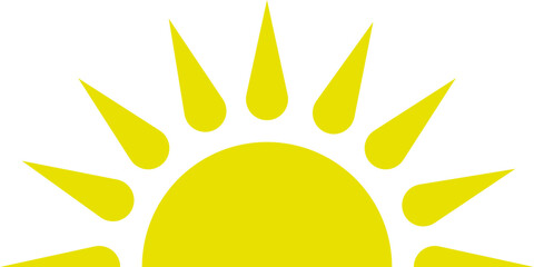 sunrise vector design illustrated isolated on transparent illustration 