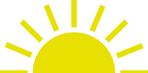 sunrise vector design illustrated isolated on transparent illustration 