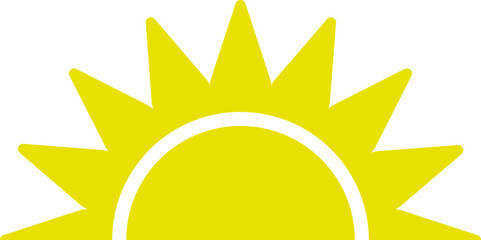 sunrise vector design illustrated isolated on transparent illustration 