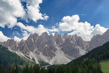 Obraz premium Spectacular view of the Dolomites from Val Pusteria